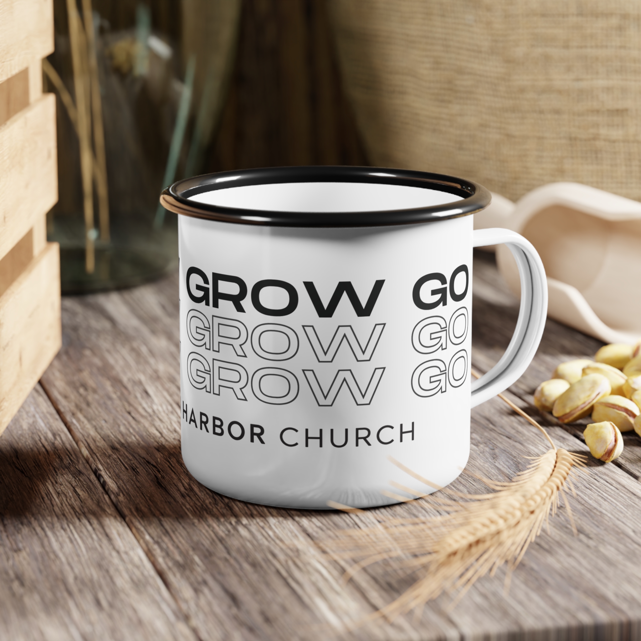 Know Grow Go — Enamel Camp Mug - Image 4