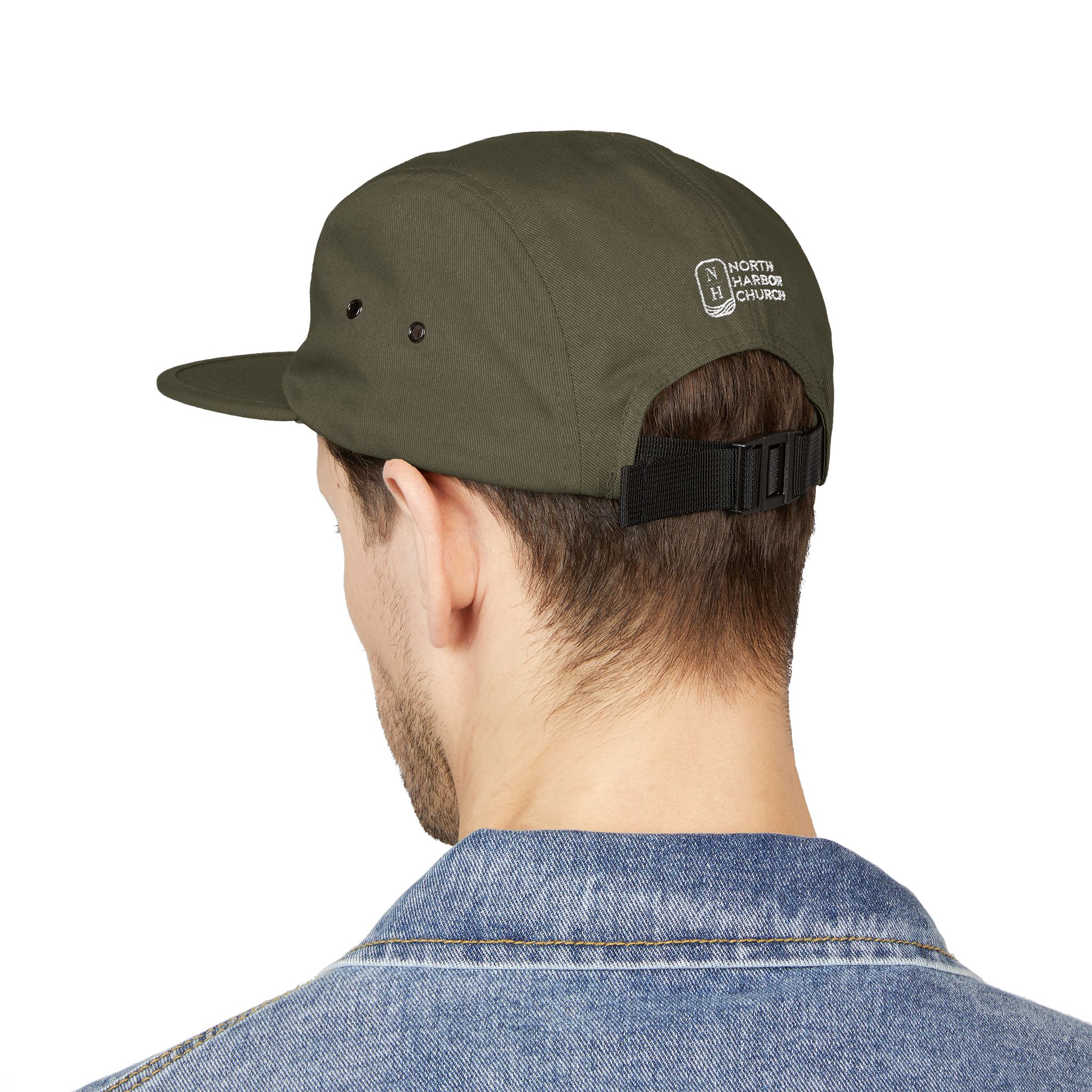 "A Safe Harbor for All People" — Embroidered 5-Panel Cap - Image 5