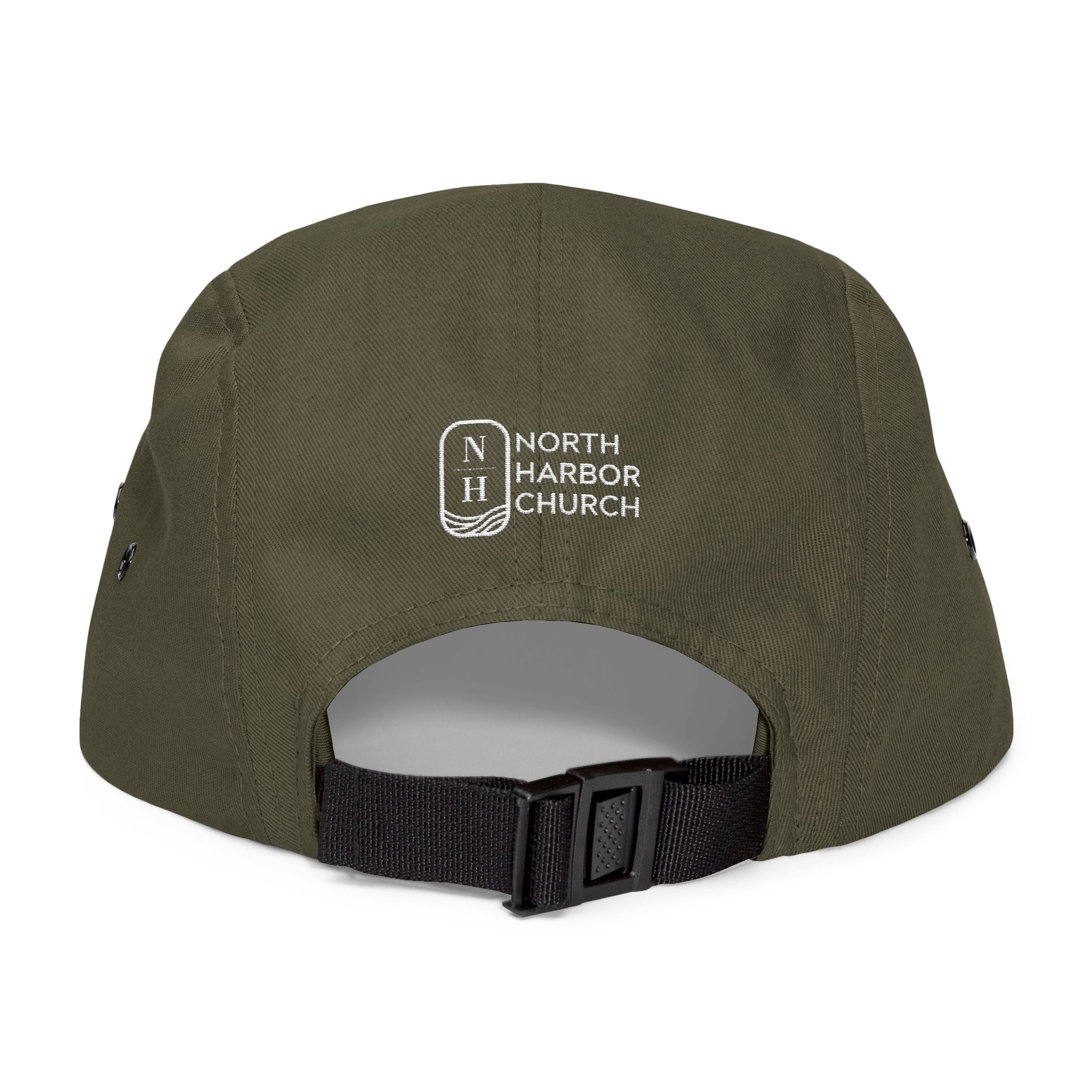 "A Safe Harbor for All People" — Embroidered 5-Panel Cap - Image 2
